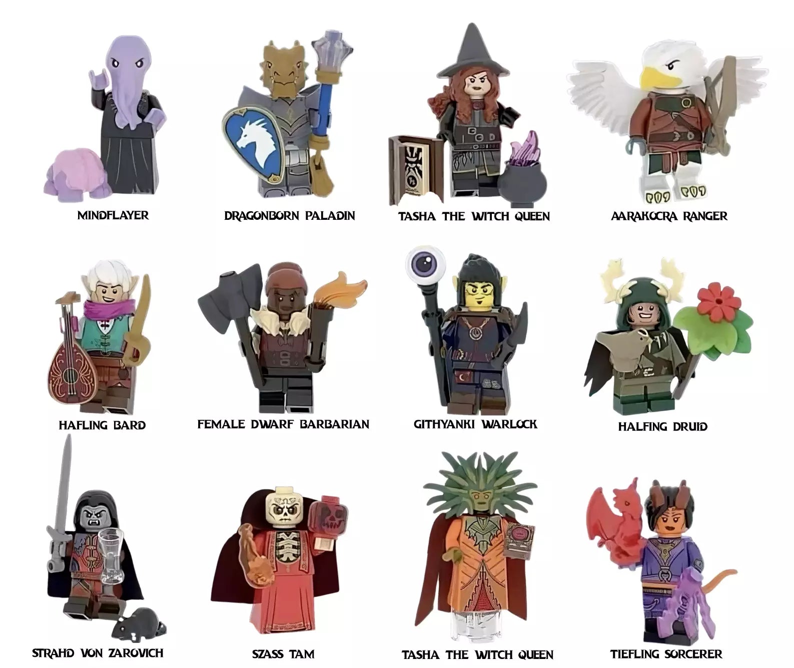 Lego D&D Minifigures
