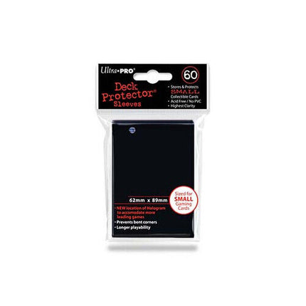 Protectores Cartas Negro, Tamaño pequeño (x60)