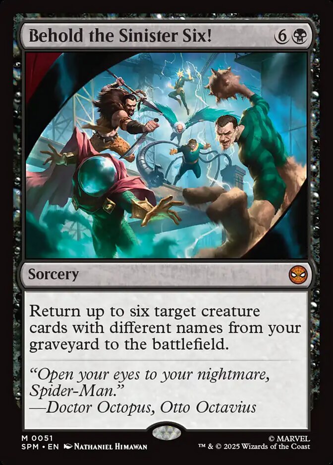 Behold the Sinister Six! Regular Foil (ingles) 51