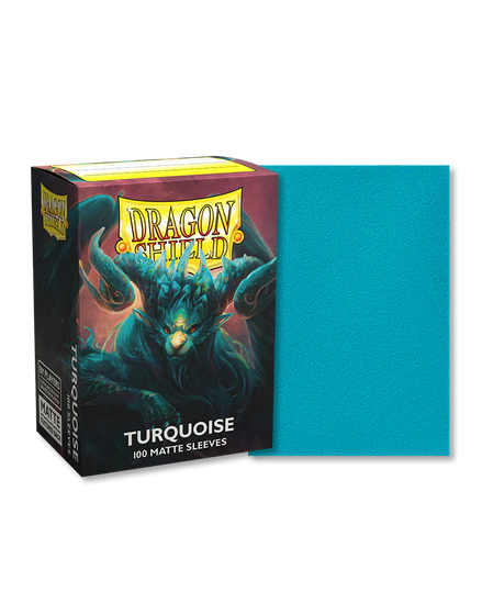 Dragon Shield Sleeves: Standard - Matte Turqouise 'Atebeck' (100 ct.)