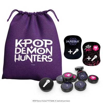 KPop Demon Hunters Batalla por los Focos bolsa y fichas
