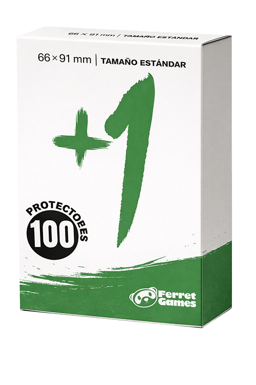 Protectores +1 Estándar Verde Ferret Games caja