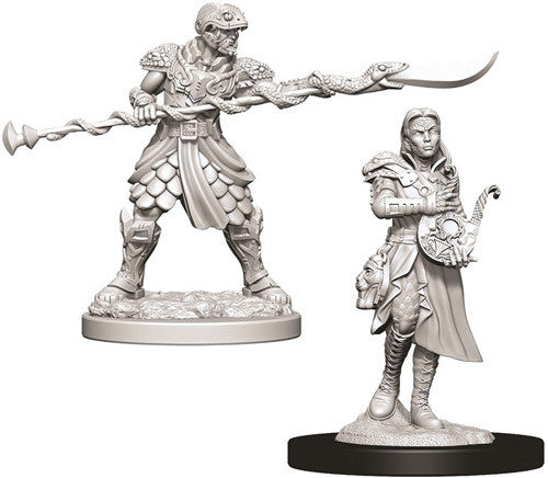 D&D Nolzur's Marvelous Miniatures: Unpainted Minis- Wave 9- Yuan-Ti Purebloods Adventurers