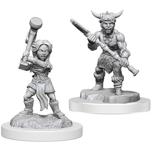 D&D Nolzur's Marvelous Miniatures: Unpainted Minis- Wave 18- Halfling Barbarians