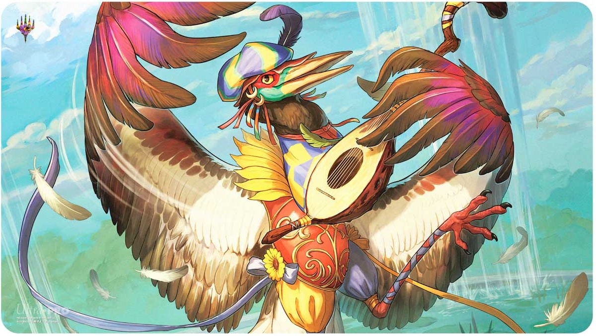 Playmat: Raised Foil - Bloomburrow - Zinnia, Valley's Voice | Accesorios Ultra PRO para TCG en PiedraBruja Chile