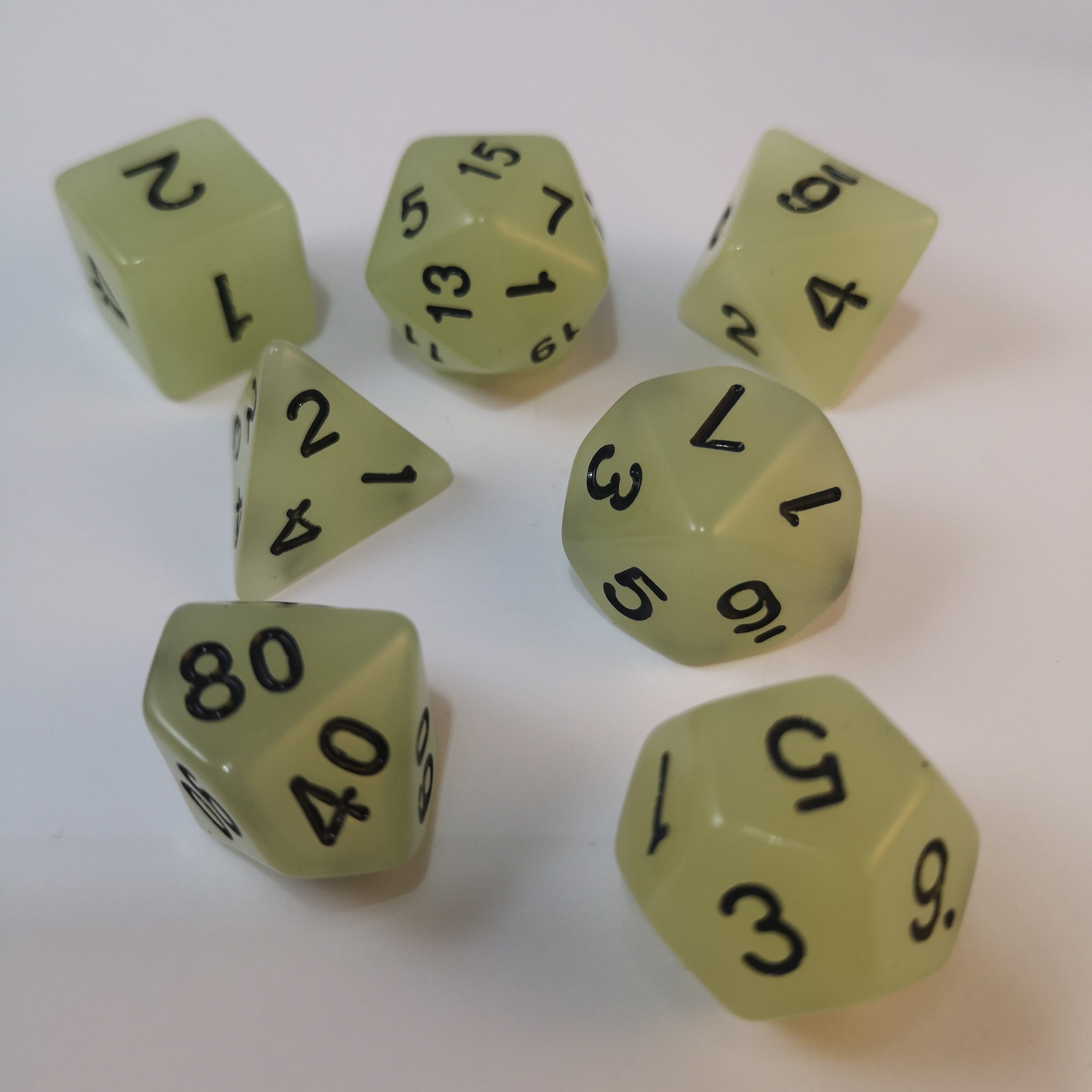 Fluorescentes - Color Original | Dados para juegos de rol y mesa en PiedraBruja Chile