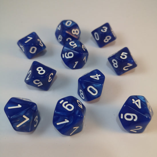 Set 10d10 Marmolado Azul