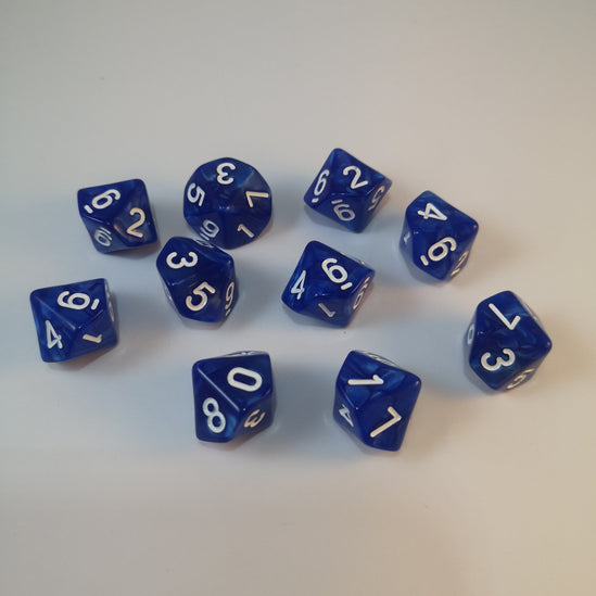 Set 10d10 Marmolado Azul