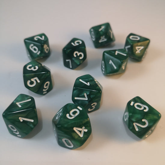 Set 10d10 Marmolado Verde