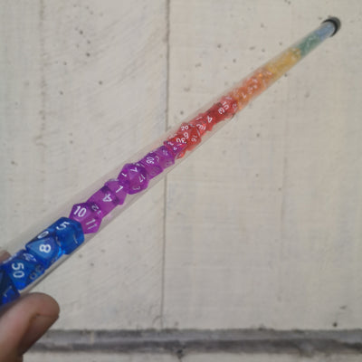 Tubo de s: 7  de 7mini Arco Iris | Dados para juegos de rol y mesa en PiedraBruja Chile