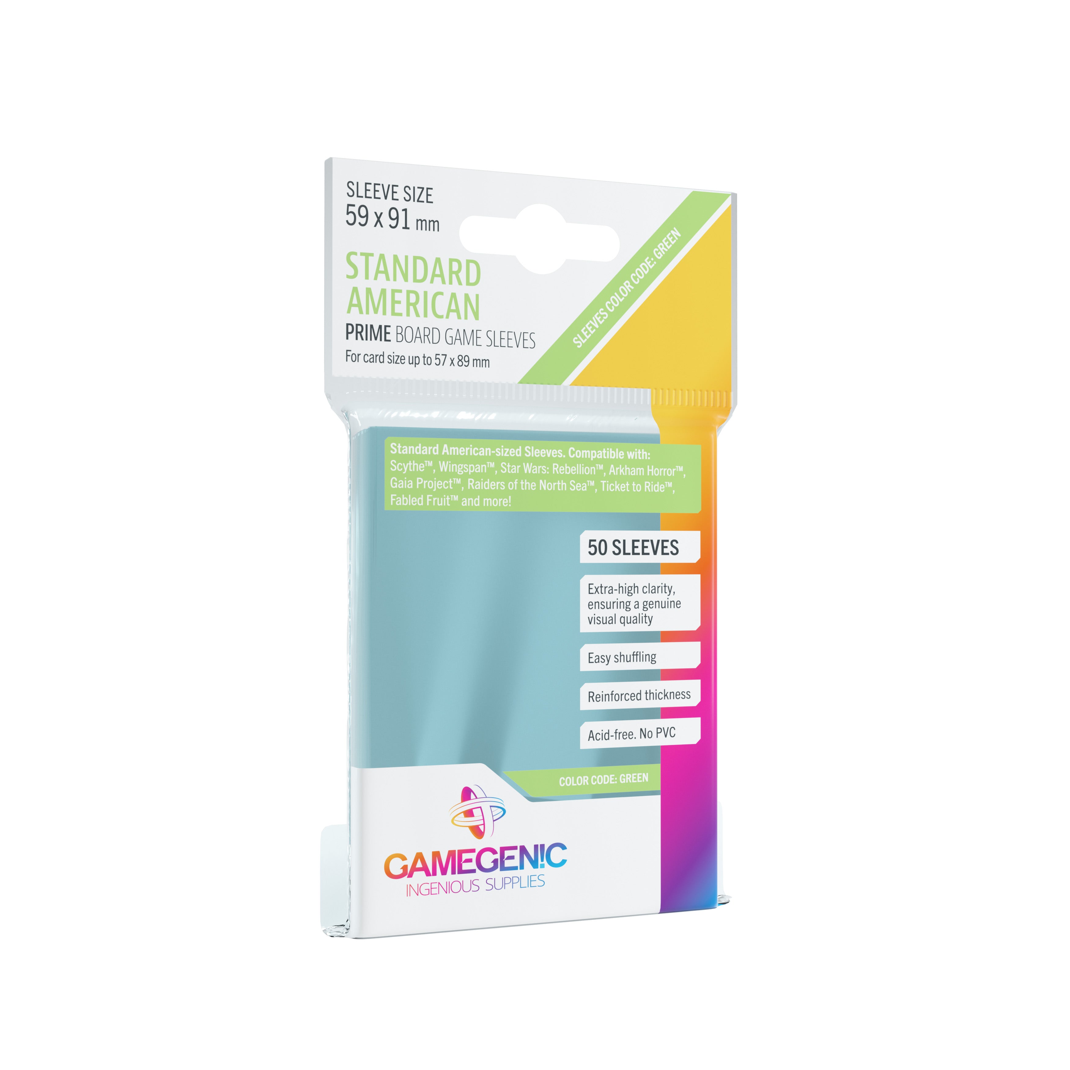 Boardgame Sleeves - Standard American (59 x 91 mm)