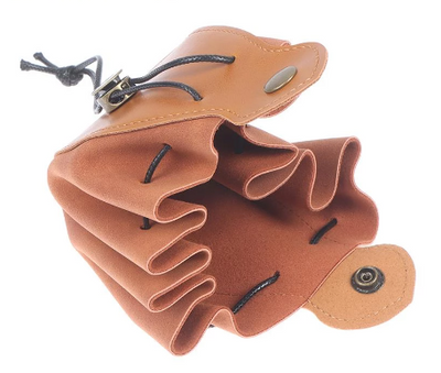 Pouch - Bolsa para Dados Cuerina Café | Dados para juegos de rol y mesa en PiedraBruja Chile