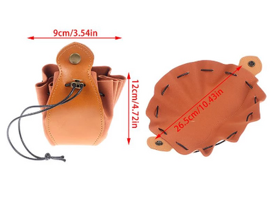 Pouch - Bolsa para Dados Cuerina Café | Dados para juegos de rol y mesa en PiedraBruja Chile