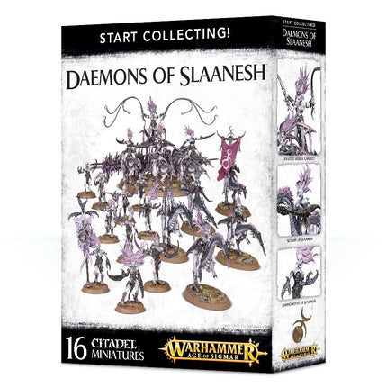 START COLLECTING!: DAEMONS OF SLAANESH /WH40K y Age of Sigmar - Chaos Daemons (Inglés) [pedido a 3 semanas]