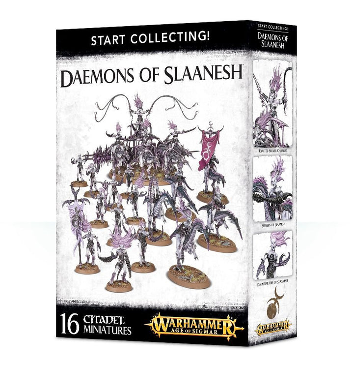 START COLLECTING!: DAEMONS OF SLAANESH /WH40K y Age of Sigmar - Chaos Daemons (Inglés) [pedido a 3 semanas]