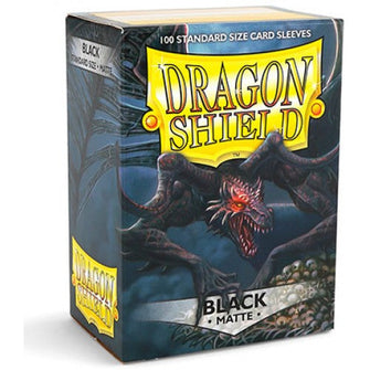 Protectores Dragon Shield - Sleeves Standard Matte Black color Negro mate (100 Unidades)
