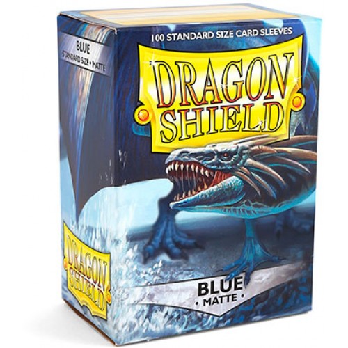 Protectores Dragon Shield -  Sleeves Standard Matte Blue color Azul mate (100 Unidades)