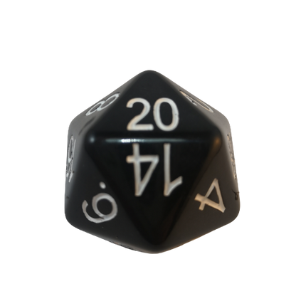 Jumbo - D20 Sólido Negro