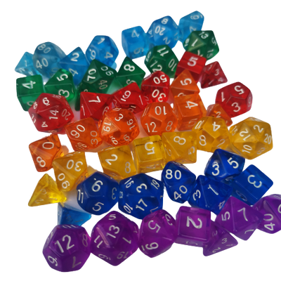 Tubo de s: 7  de 7mini Arco Iris | Dados para juegos de rol y mesa en PiedraBruja Chile