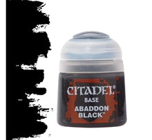 BASE: ABADDON BLACK Citadel Color  - Pintura Saturada para Capa Base (12mL) - [pedido a 3 semanas]