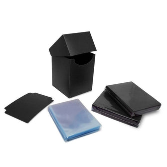 Caja + 100 Sleeves + 100 Inner Sleeves - Black [Combo Pack]
