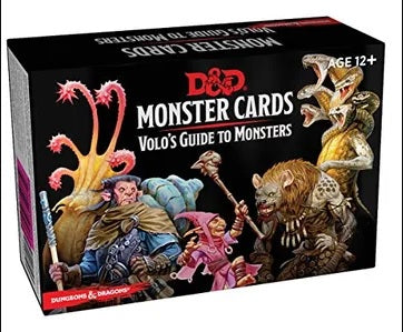 D&D: Monster Cards: Volo's Guide to Monsters (inglés)